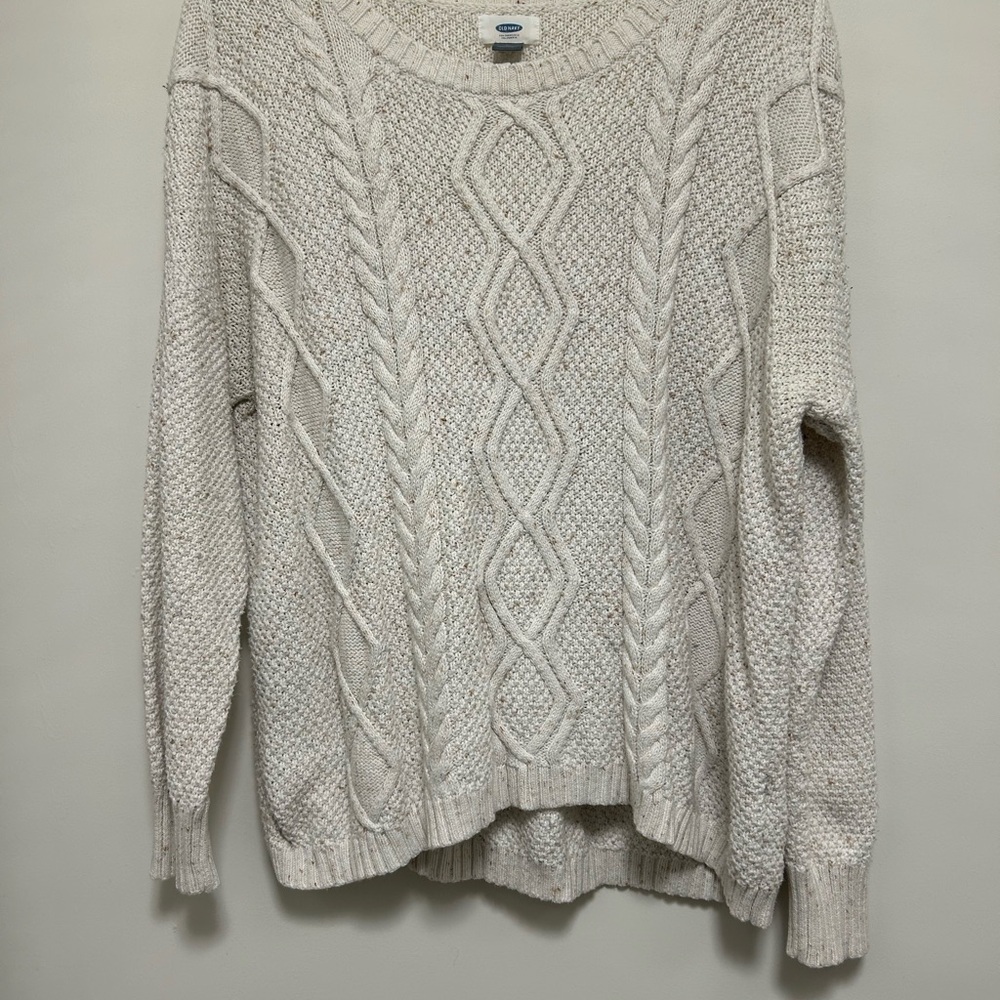 Cozy Beige Cable Knit Sweater
